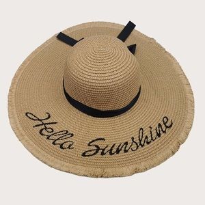 Brand New Hello Sunshine Summer Straw Hat